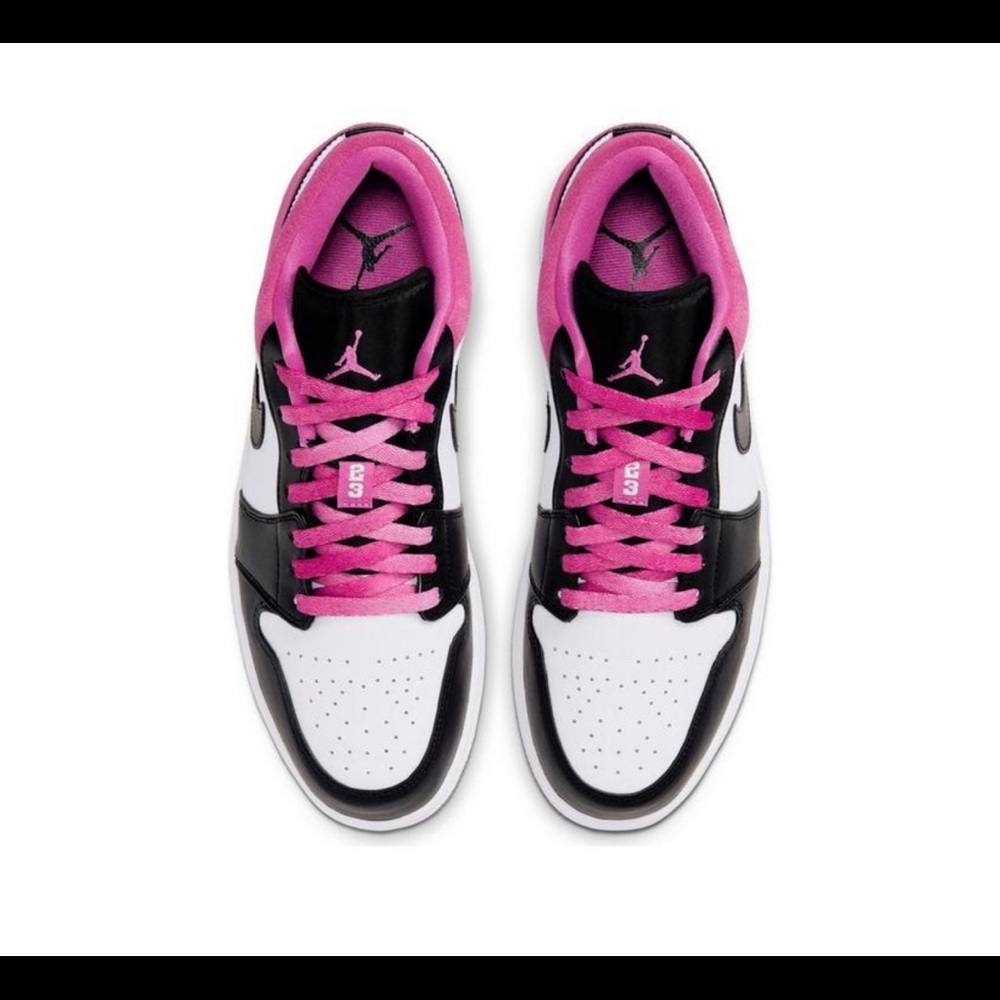 Jordan 1 Low fuchsia/ white/ black